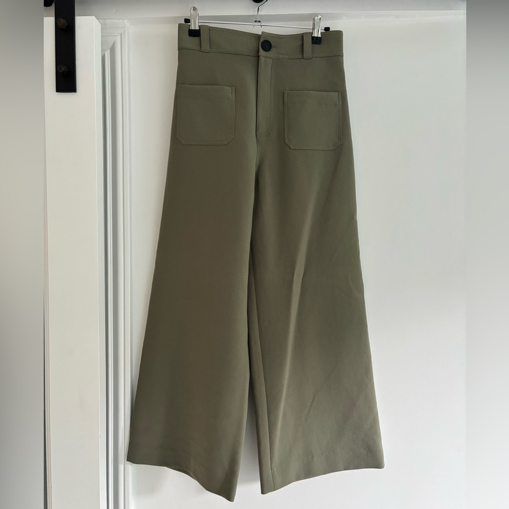 Zara Olive Culotte Pants